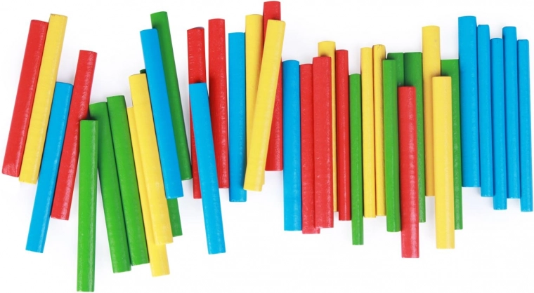Varillas de colores para un aprendizaje visual