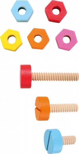 Tornillos y tuercas para la motricidad fina
