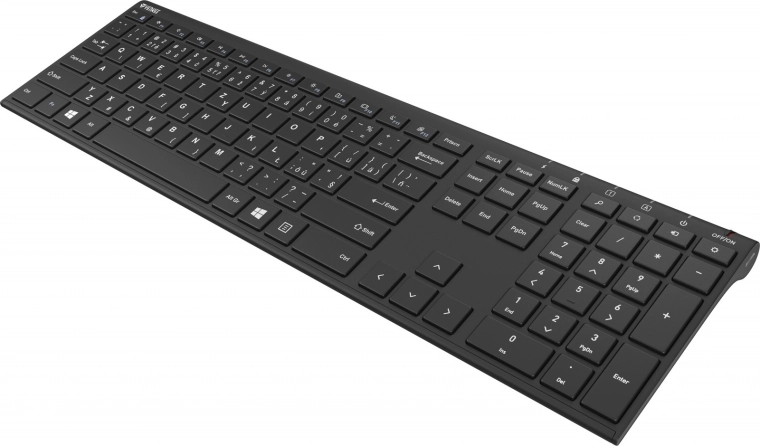 Distribución completa con teclado numérico