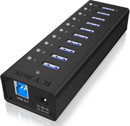 10 puertos USB 3.0 rápidos