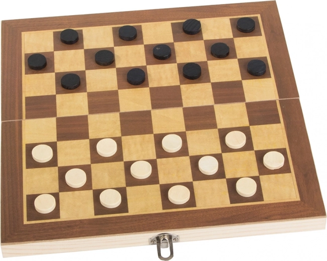 Damas y tablero plegable