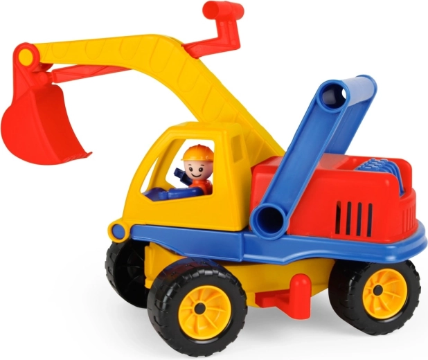 Excavación realista con superestructura giratoria