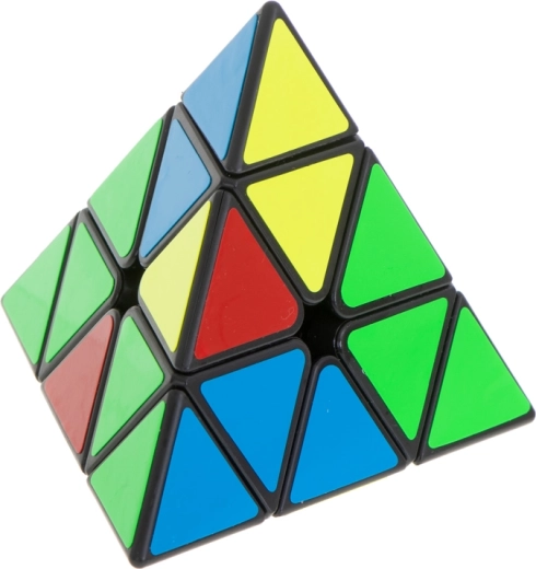Rompecabezas piramidal de colores