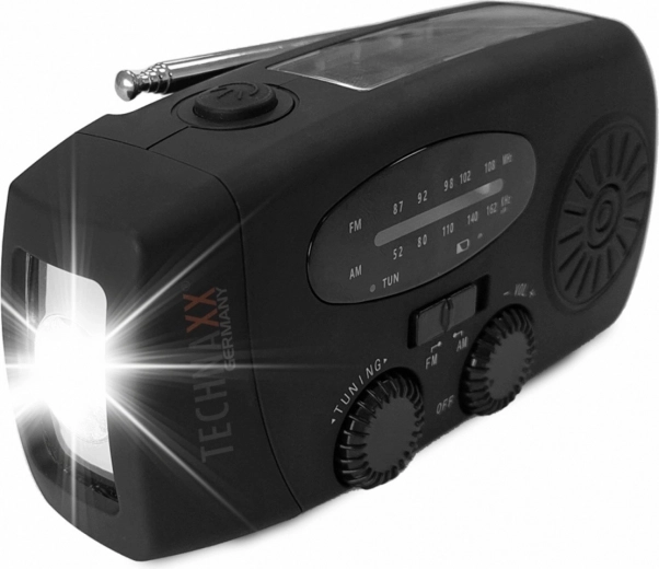 Radio AM/FM y linterna LED brillante