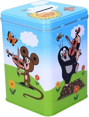 Hucha de hojalata resistente con ranura