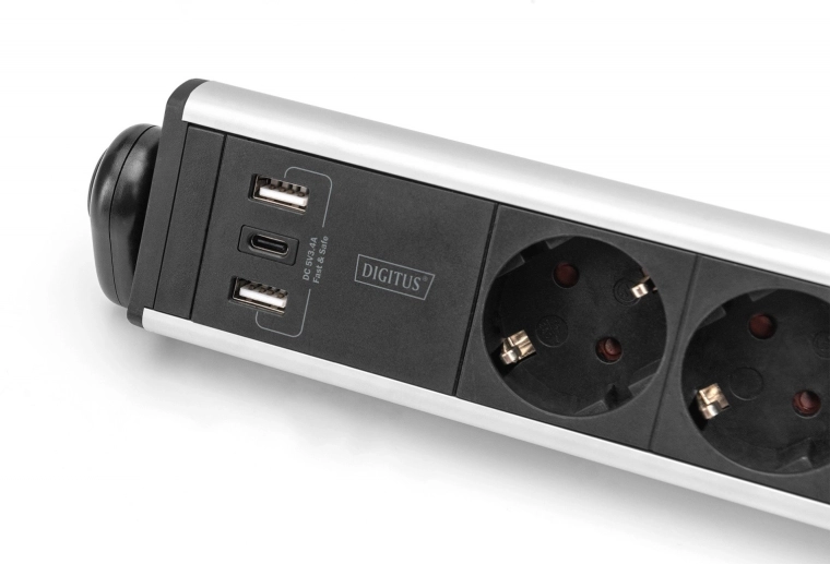 Carga rápida mediante USB‑A y USB‑C