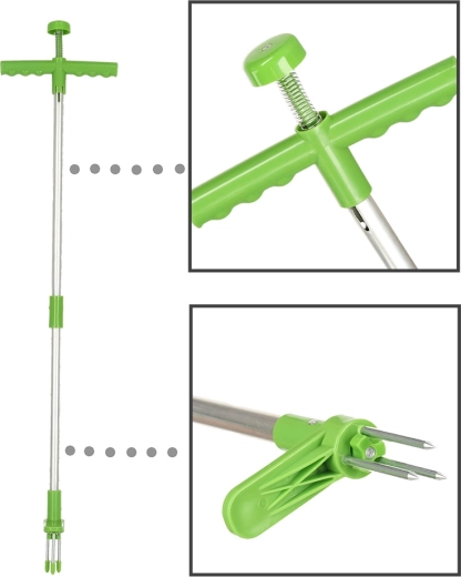 Material ligero y resistente, mango en T ergonómico