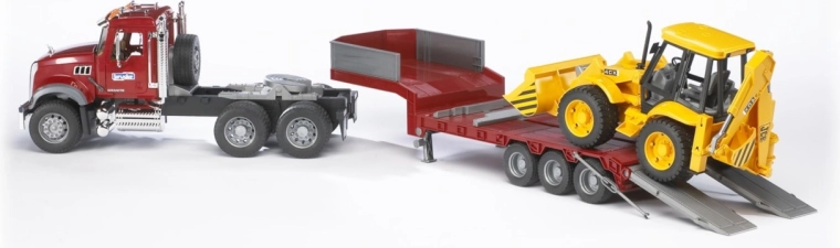 Transporte de maquinaria de construcción como en la vida real