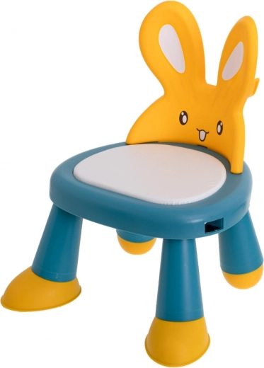 Diseño divertido de conejito que motiva a sentarse