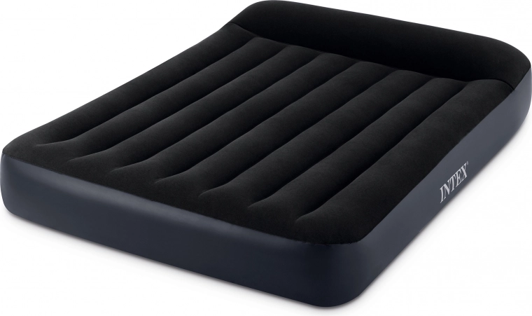 Superficie aterciopelada y almohada integrada