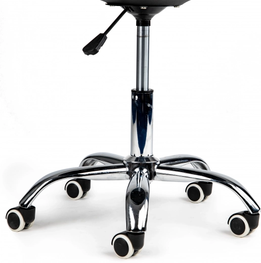 Base cromada estable con ruedas de goma