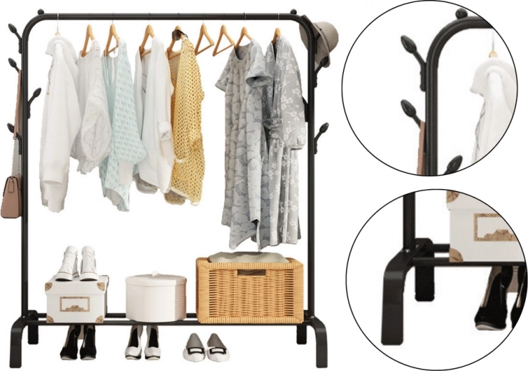 Práctico estante inferior para zapatos y cajas