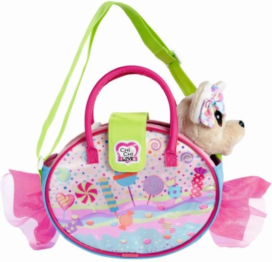 Bolso con forma de caramelo con correa para el hombro
