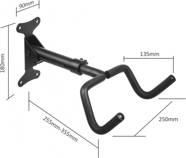Longitud ajustable y brazo abatible