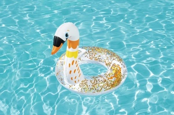 Diseño divertido de cisne con purpurina