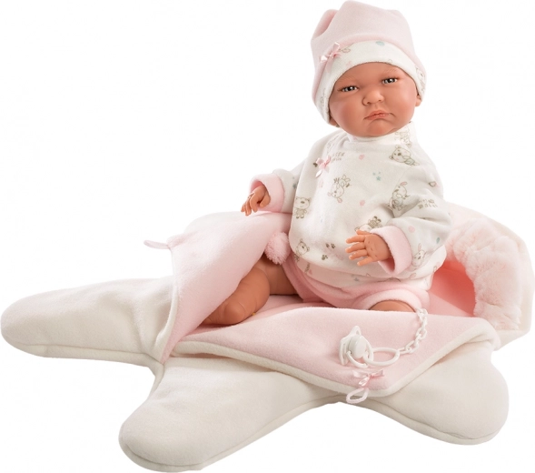 Mono de forro polar reversible con estrellas