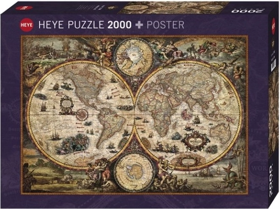 Mapa detallado del mundo antiguo