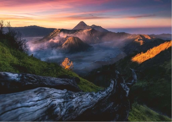 Colores realistas y el impresionante motivo de Mount Bromo