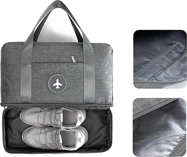 Compartimento inferior separado para zapatos