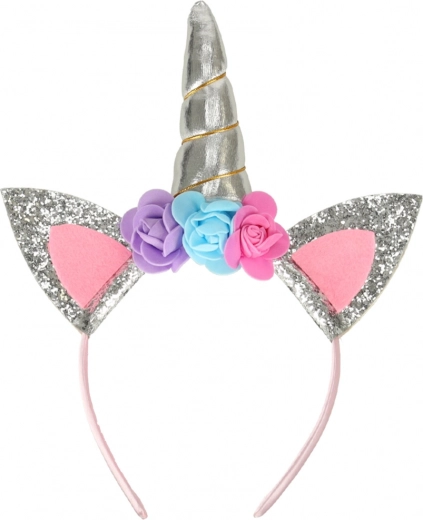 Fantástica diadema con cuerno