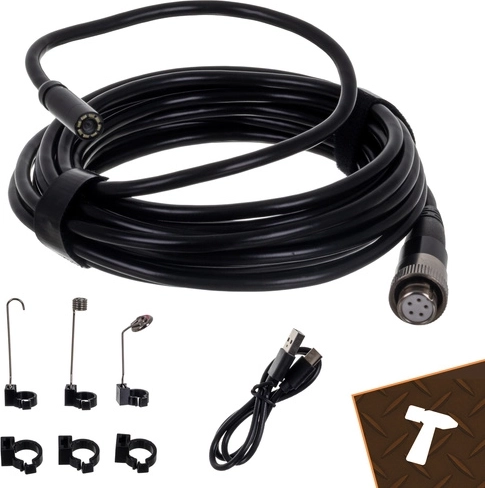 Sonda rígida de 5 m con 8 LED y regulación de brillo