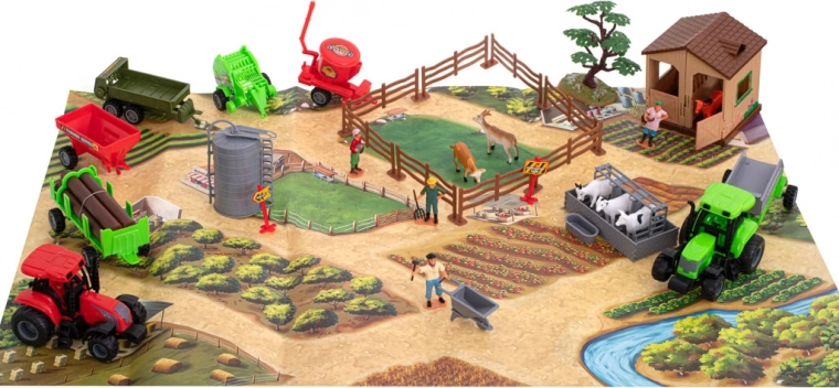 Gran granja sobre base de 100 × 70 cm