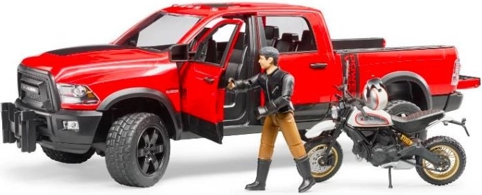 Pick-up Ram realista con puertas abatibles