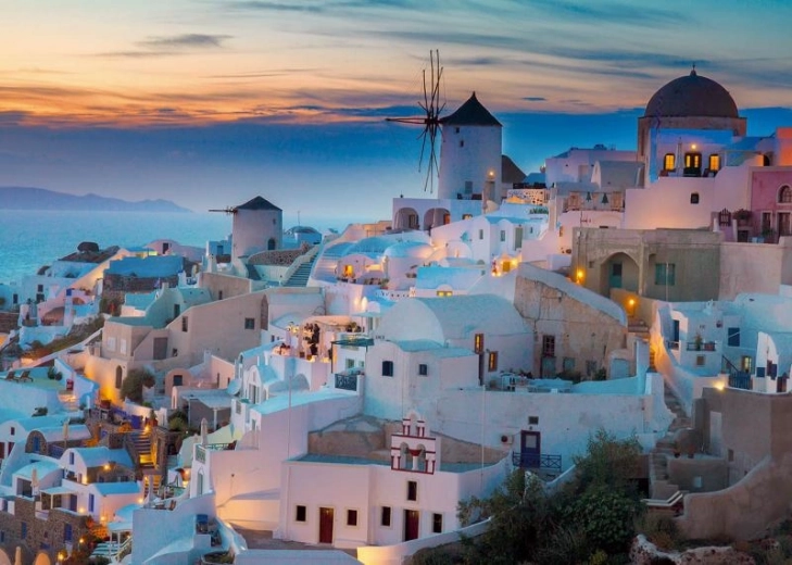 Representación escénica de Santorini
