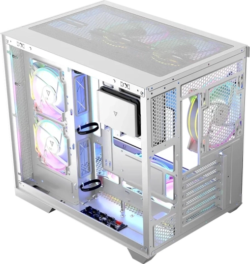 Siete ventiladores ARGB y controlador inteligente