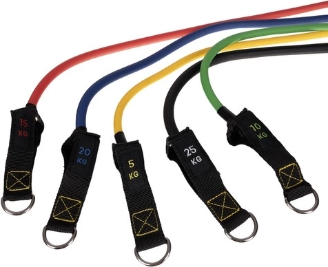 Resistencia variable de 5–25 kg para cada ejercicio