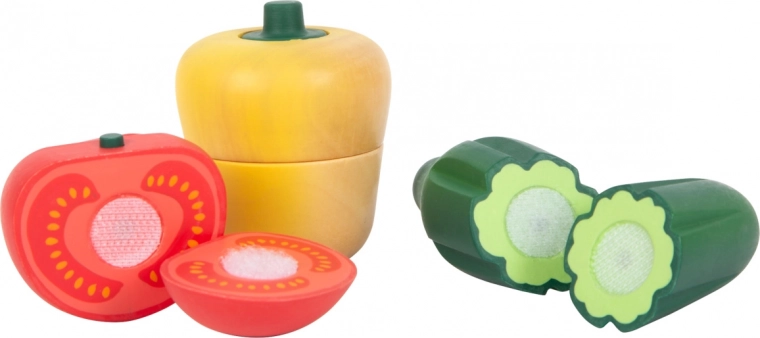 Verduras realistas con cierre de velcro
