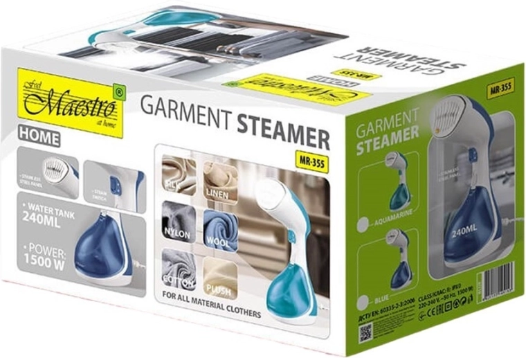 Potencia de 1500 W y vapor de 20 g/min para resultados rápidos