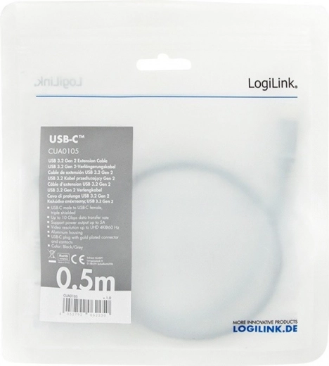 Longitud compacta de 0,5 m