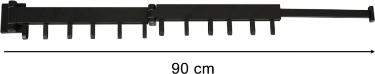 Alcance telescópico hasta 90 cm
