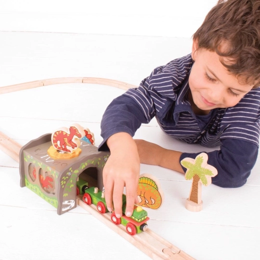 Compatible con vías de tren de madera