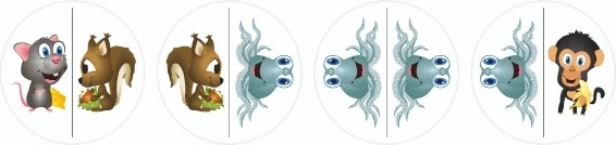 tres juegos en uno: hmaták, dómino, memorama