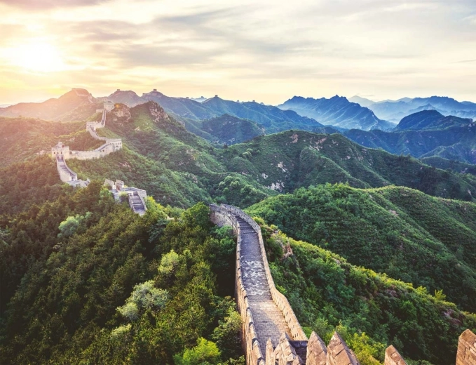 Magnífico motivo de la Gran Muralla China