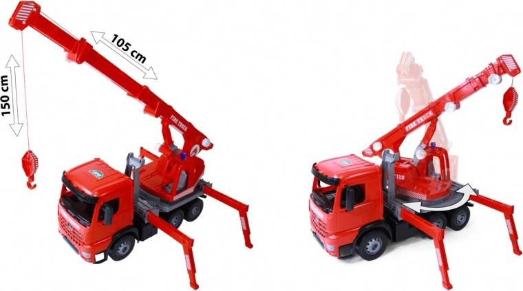 Brazo giratorio y extensible hasta 115 cm