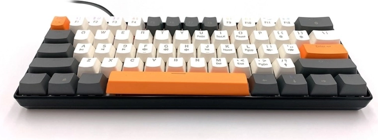 Diseño compacto 60% con 61 teclas