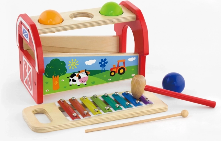 2 en 1: juego de golpear + xilófono
