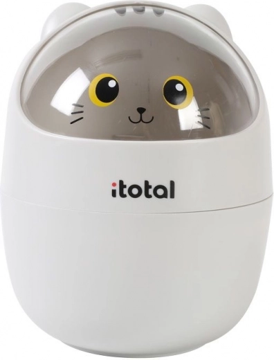 Adorable diseño de gatito gris
