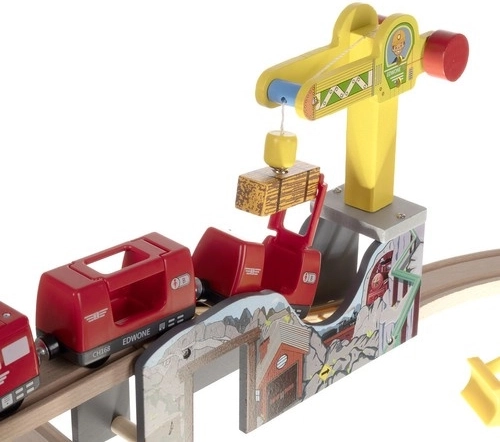 Imanes potentes y grúa móvil