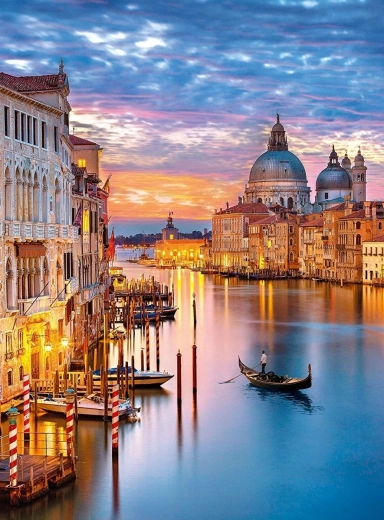 Romántico motivo de Venecia