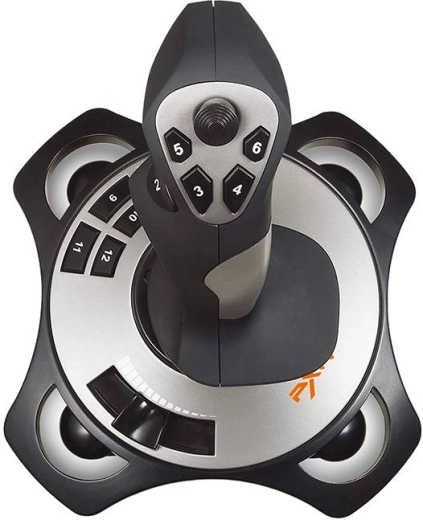 12 botones programables y hat switch