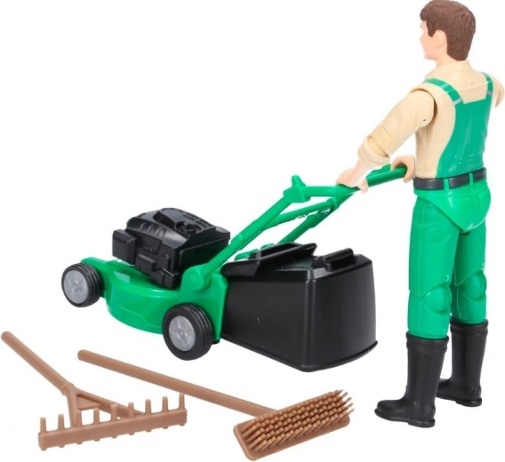 Cortacésped realista con cesta extraíble