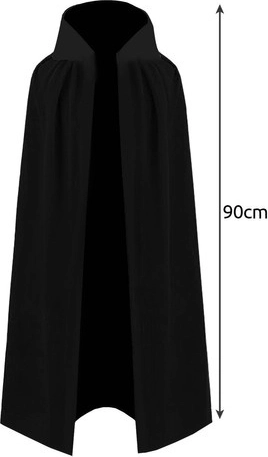 Elegante capa con cuello alto