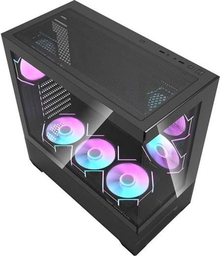 Potente refrigeración con 7 ventiladores ARGB incluidos