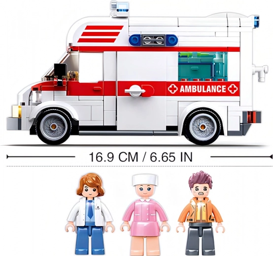 Ambulancia realista para rescates de acción