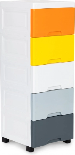 Cajones de colores con asas ergonómicas