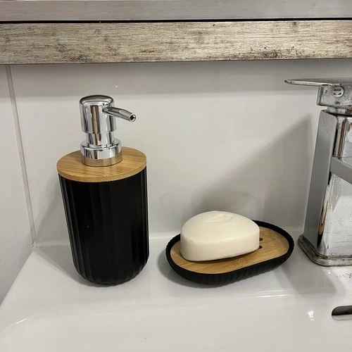 Dosificador práctico y jabonera con drenaje